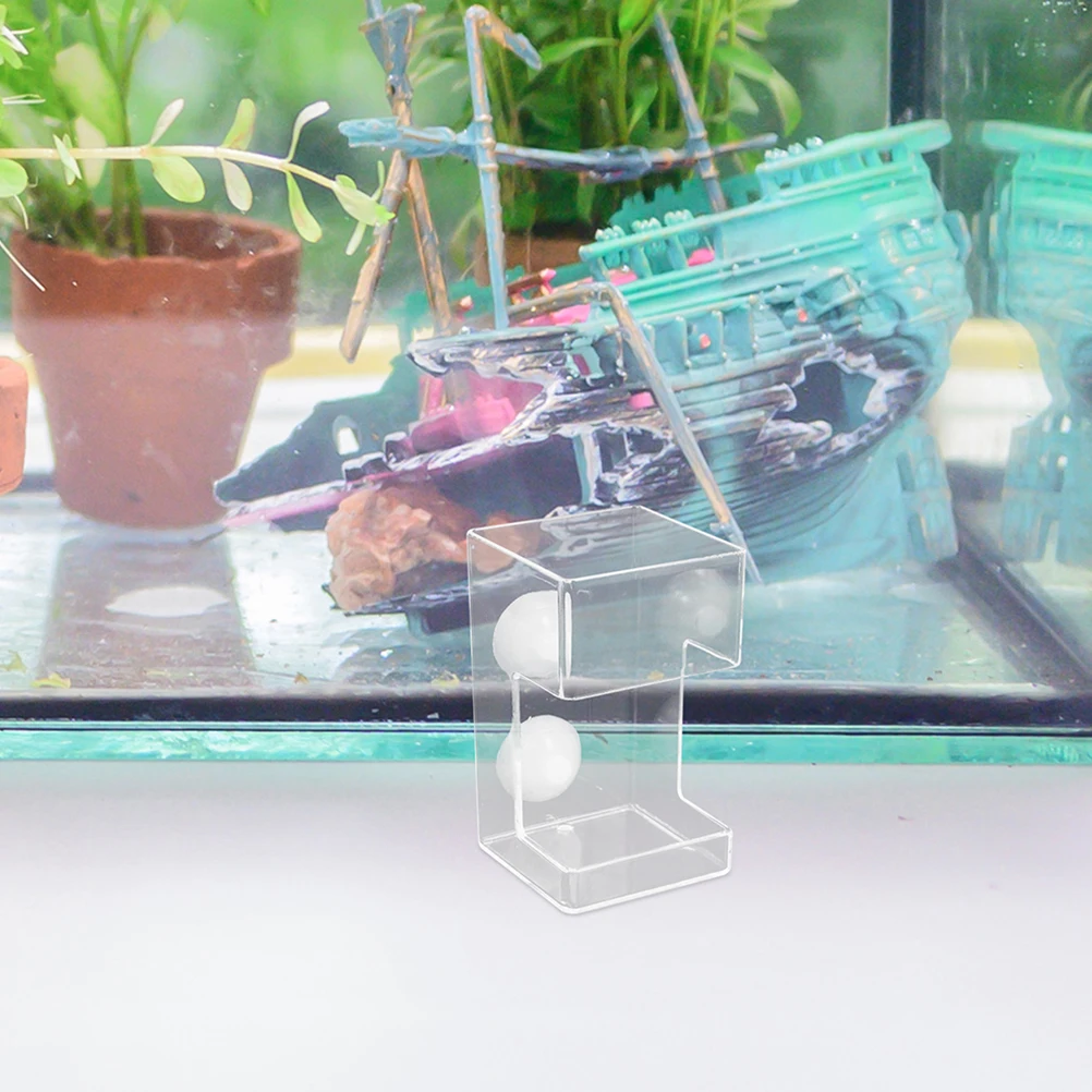 

2Pcs Fish Feeder Acrylic Aquarium Feeding Ring Suction Cup Accurate Sinking Food Holder Fish Tank Clear Feeder Goldfish Shrimp