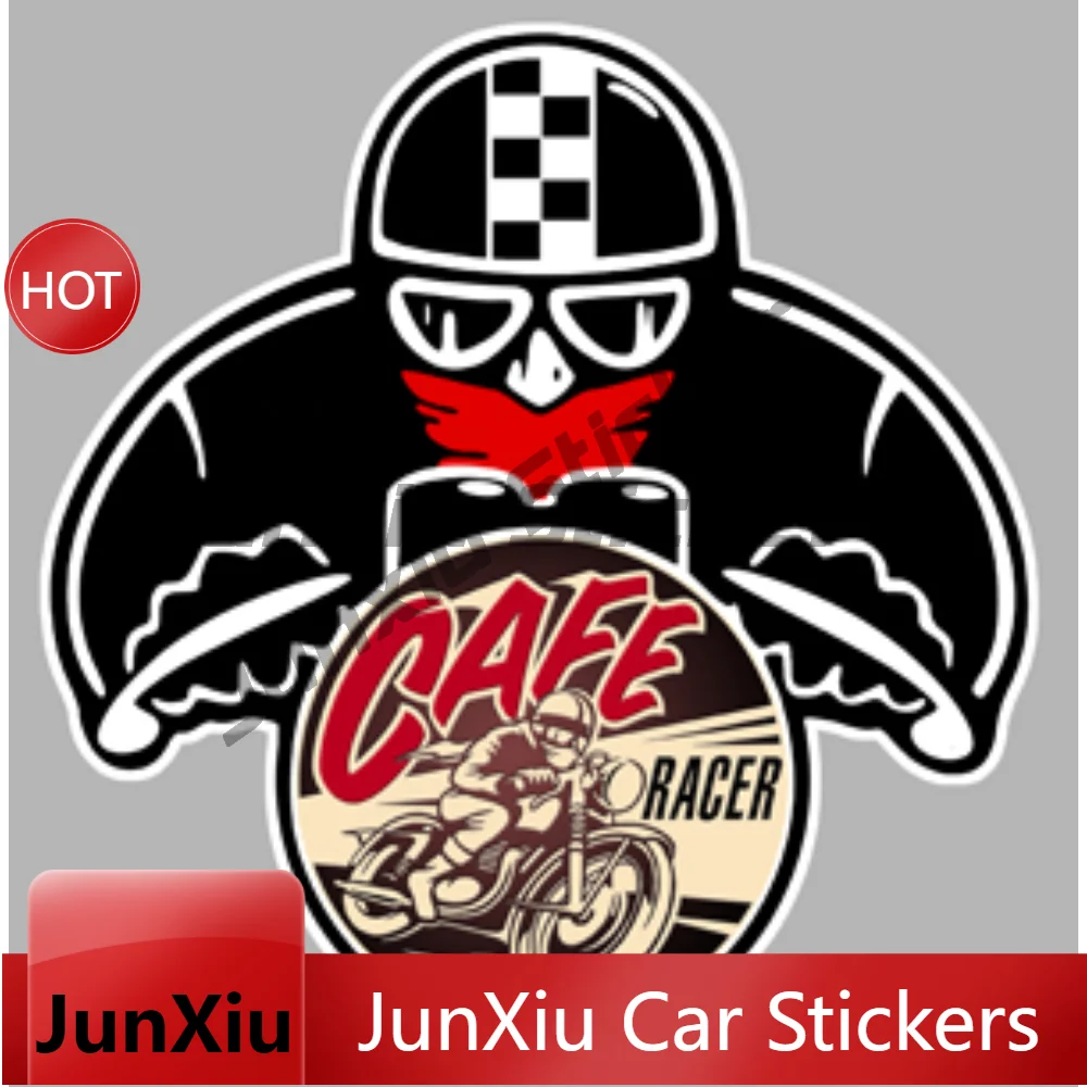 Cafe Racer Moto Pour Biker Moto Vinyl Car Decal Waterproof Auto Sticker Motorcycle Outdoor Decoration