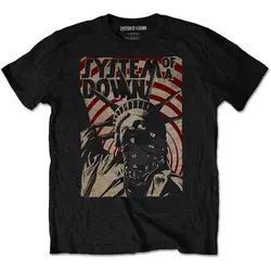 System Of A Down Liberty Bandit T Shirt Black New