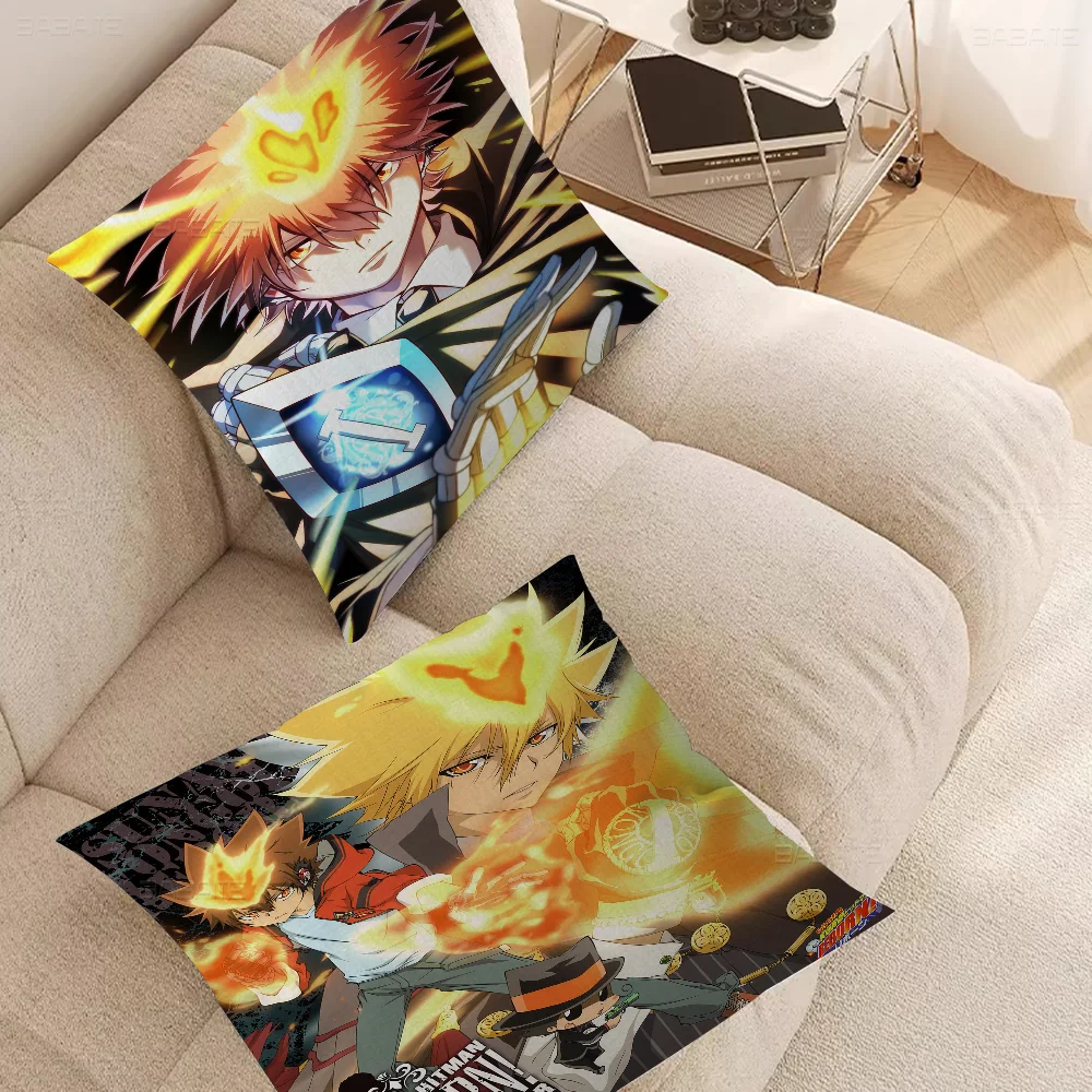 HITMAN REBORN 45*45cm Cushion Cover Pillow Cover Decor Pillowcase Home Pillowcase For Couch Pillow