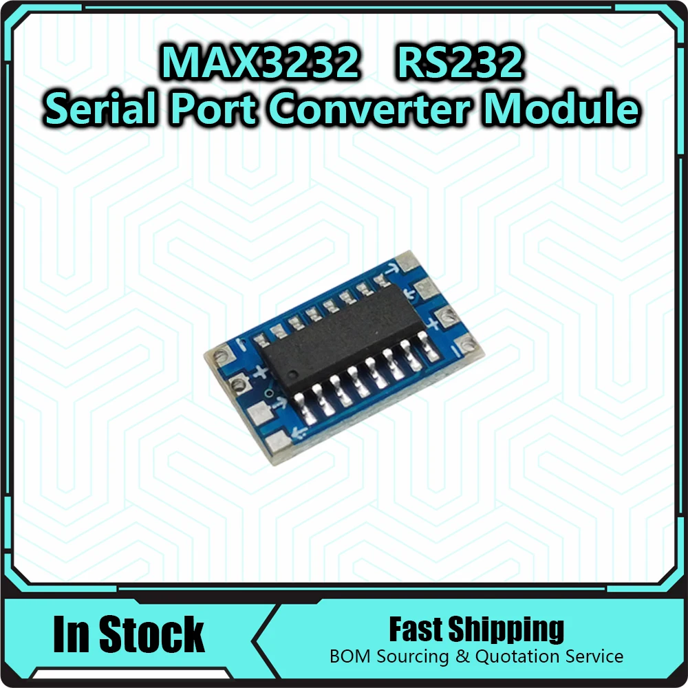 MAX3232 RS232 to TTL Serial Port Converter Module DB9 Connector MAX232 For Arduino Flashing Board