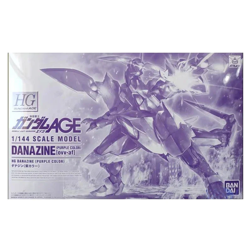 В наличии Bandai Genuine Gundam Model Kit Аниме Фигурка HG 1/144 Danazine Фиолетовая Коллекция Аниме Фигурки Игрушки для Детей