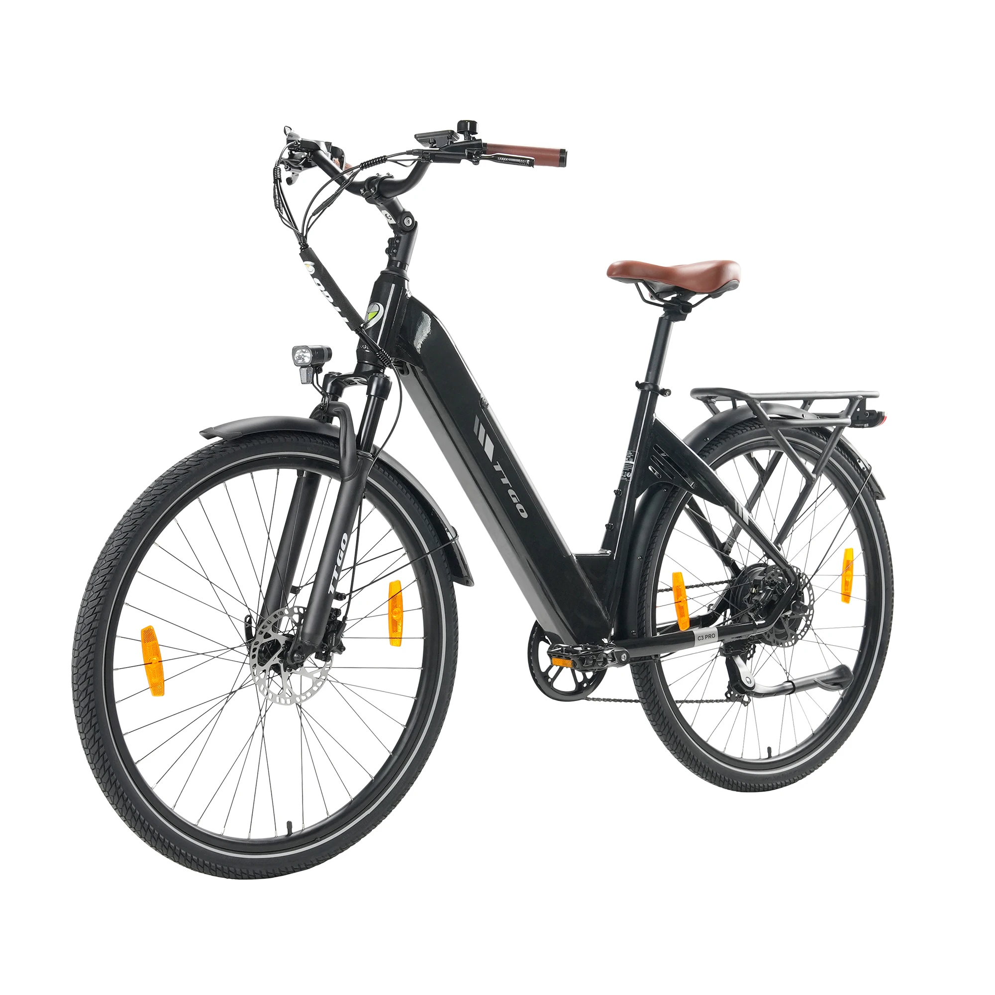 TTGO C3 PRO Elektrische Fiets 250W 36V20Ah CST 28"*2.0 Band Hydraulische Schijfrem Max Bereik 120 KM Met LCD Display Elektrische Fiets