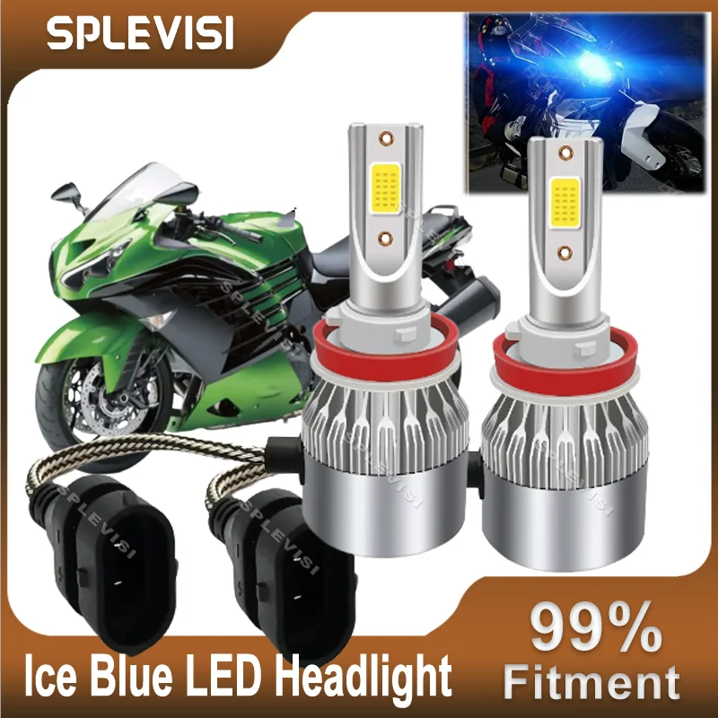 

12V-24V 8000K LED Headlight High Beam For Kawasaki Ninja ZX14R ZX1400 ABS SE 2016 2017 2018 For Kawasaki Ninja ZX14R ZX1400 2019