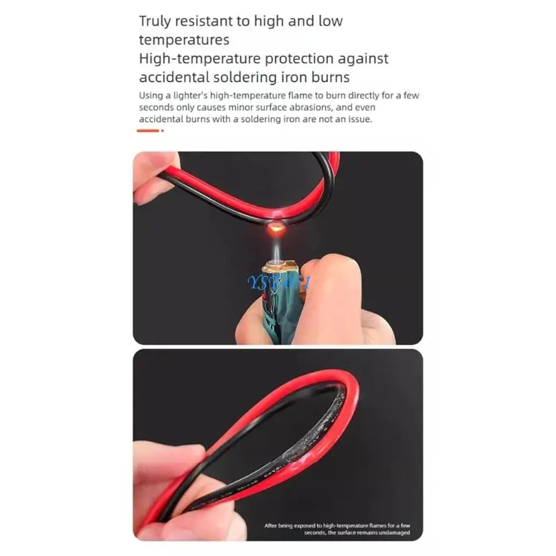 

E15A Strong 1000V Insulated Test Probes Not Slip Soft handling Industrial Electrical Maintenance