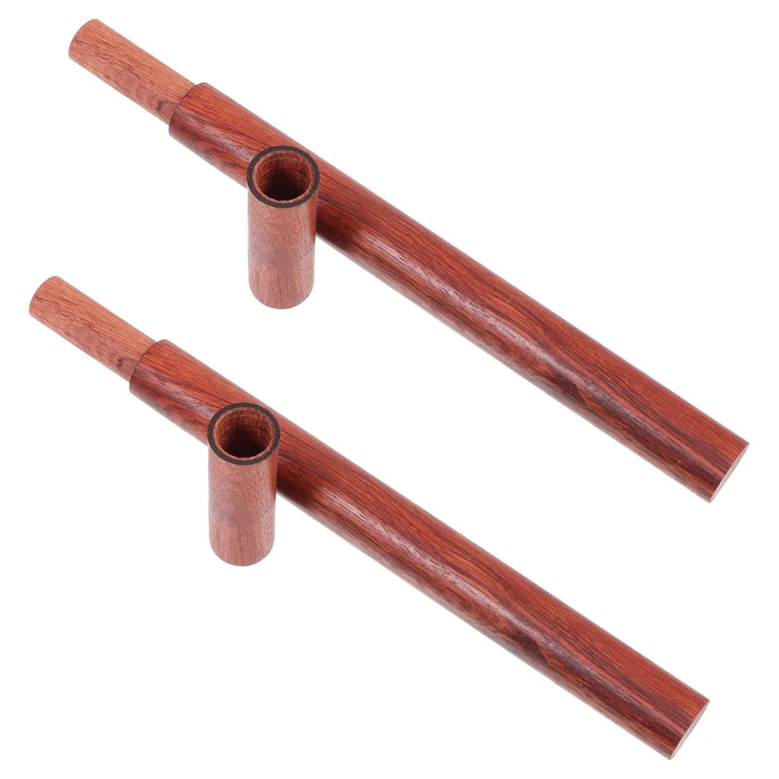 

2Pcs Rosewood Incense Tubes Smooth Polished Simple Lid Design Incense Stick Storage Container for Home Wooden Tube