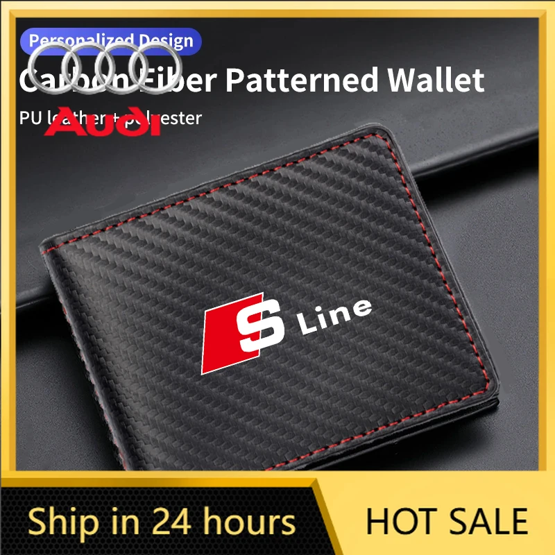 

Горячая новинка 2026: Кожаный кошелек-портмоне для мужчин с логотипом Audi (для моделей Sline, C6, B9, B6, RS4, S3, RS5, RS6, A1, A2, A3) – для карт, монет и удостоверений личности