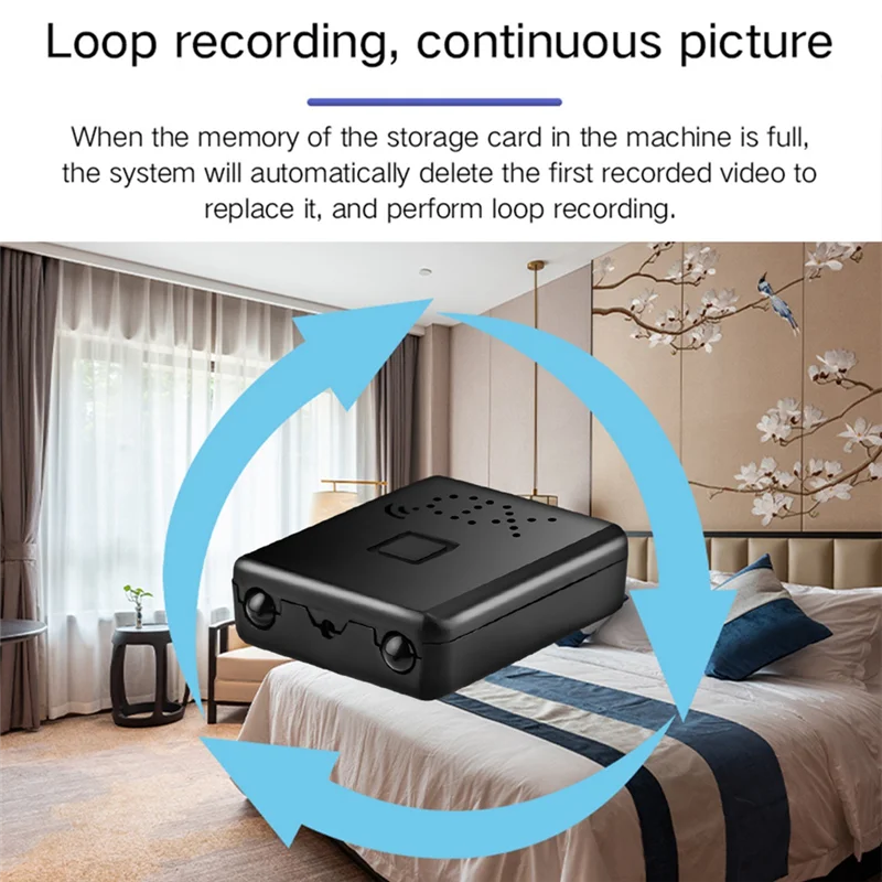 ABSQ-4K Full HD 1080P Mini Ip Cam XD WiFi Telecamera per visione notturna IR-CUT Videocamera di sicurezza con rilevamento del movimento Videoregistratore HD