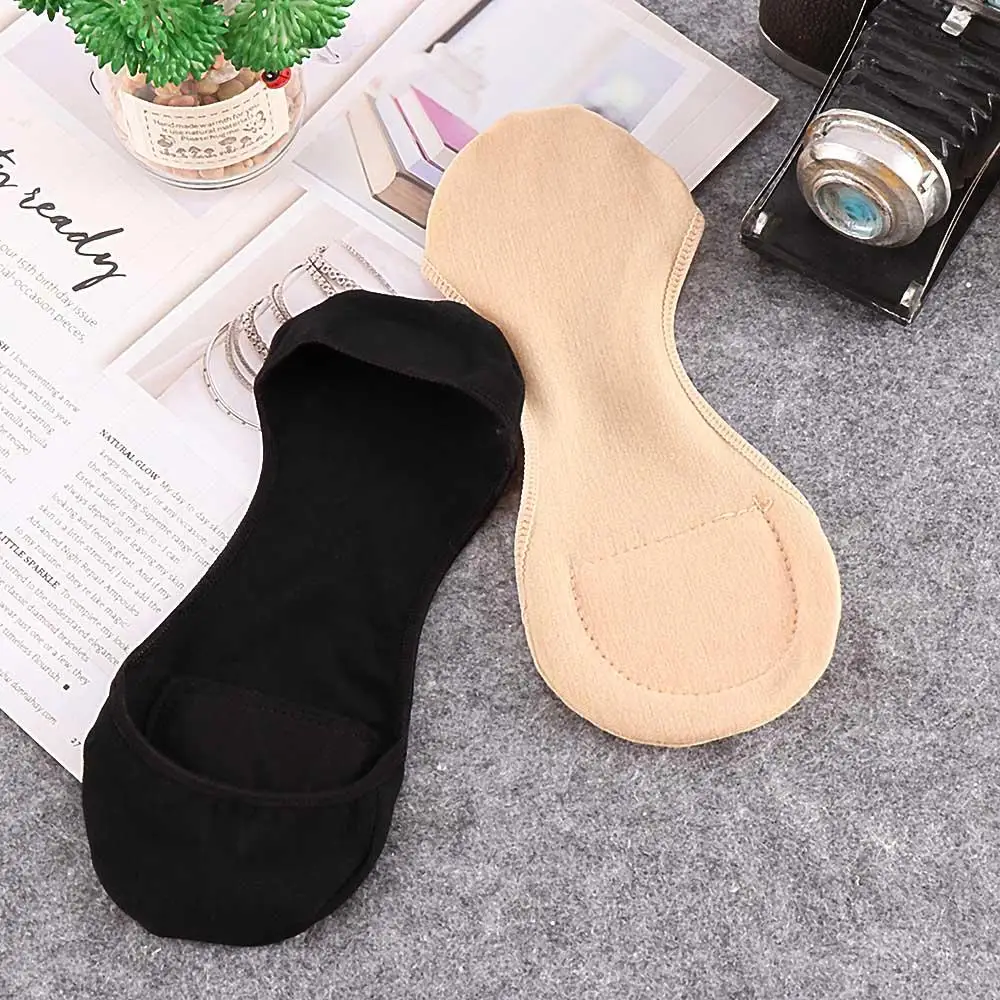 Invisible Thin Short Sock No Side Breathable High Heels Sock Slippers Boat Socks Sponge Pad Invisible Socks