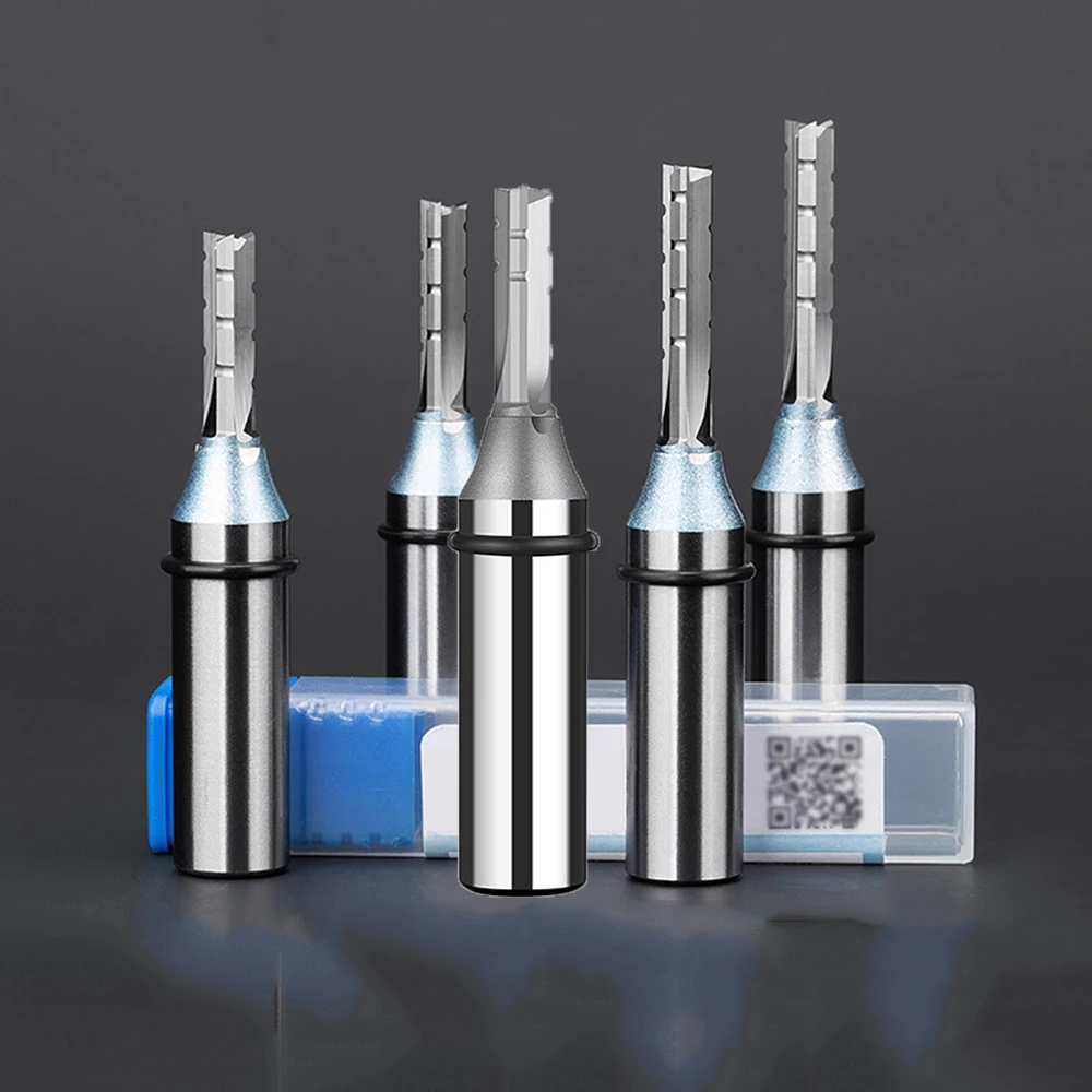 1PCS 1/2 Shank 3 Flutes Straight Cutting Router Bit TCT Cutters For Working Wood CNC Bits Milling Slot