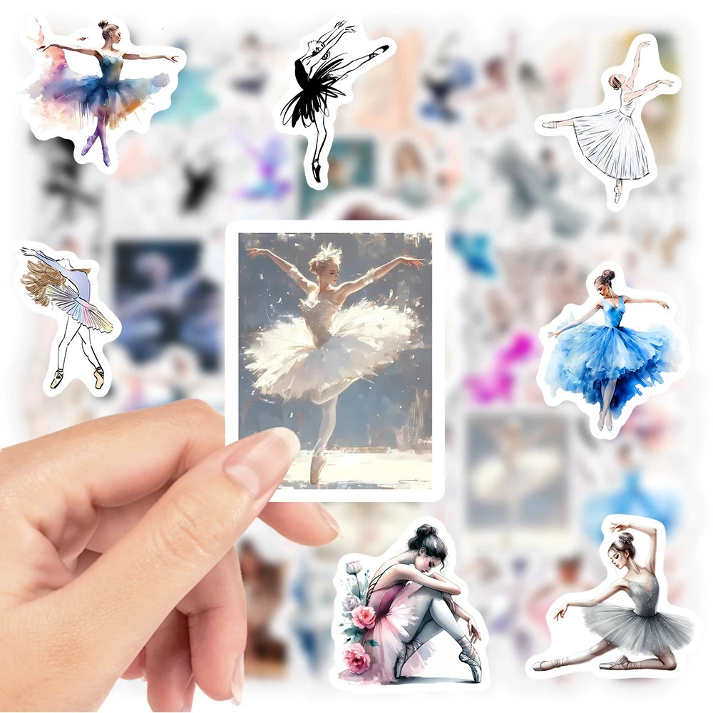 Ballet Dance Stickers Kids DIY Toys Gift Decorative Decal for Scrapbook Journal Laptop Notebook Luggage Bottle Waterproof