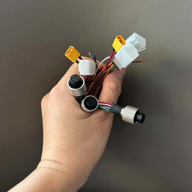 Mid360 M12 Radar Connector Line Livox Aviation Plug 1 to 3 Cable TX30 Power Wire Ethernet Cable Function Line Data Power Cable