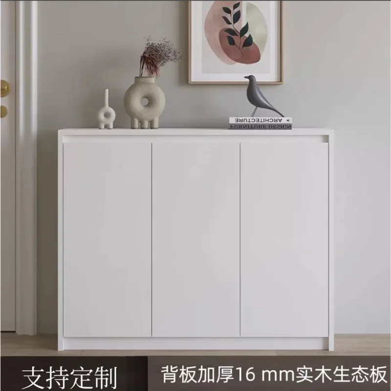 Solid wood kitchen, dining side locker, ultra-thin  wall side  narrow cabinet, living room against