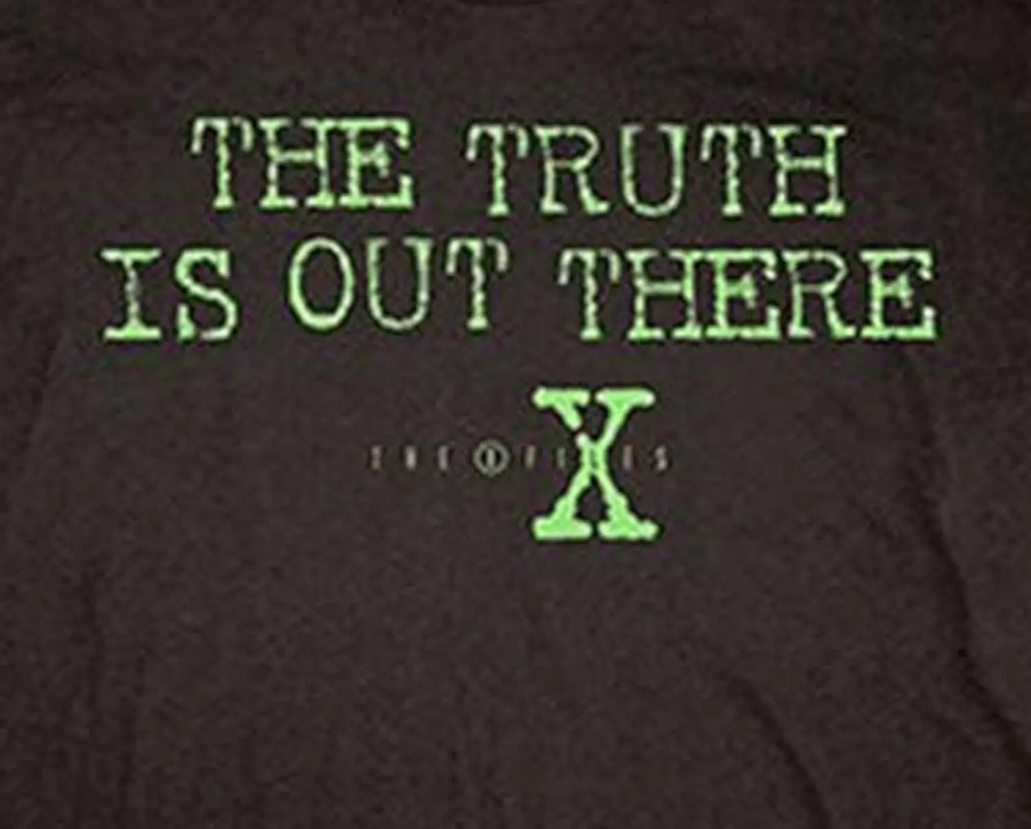 The X Files The Truth is Out There Black Mens T-Shirt Tee