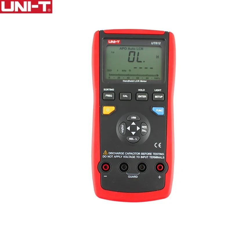 UNI-T Induktivität Kapazität Widerstand Meter UT611 UT612 Auto Range LCR Meter Mit LCD Hintergrundbeleuchtung Display Daten Halten
