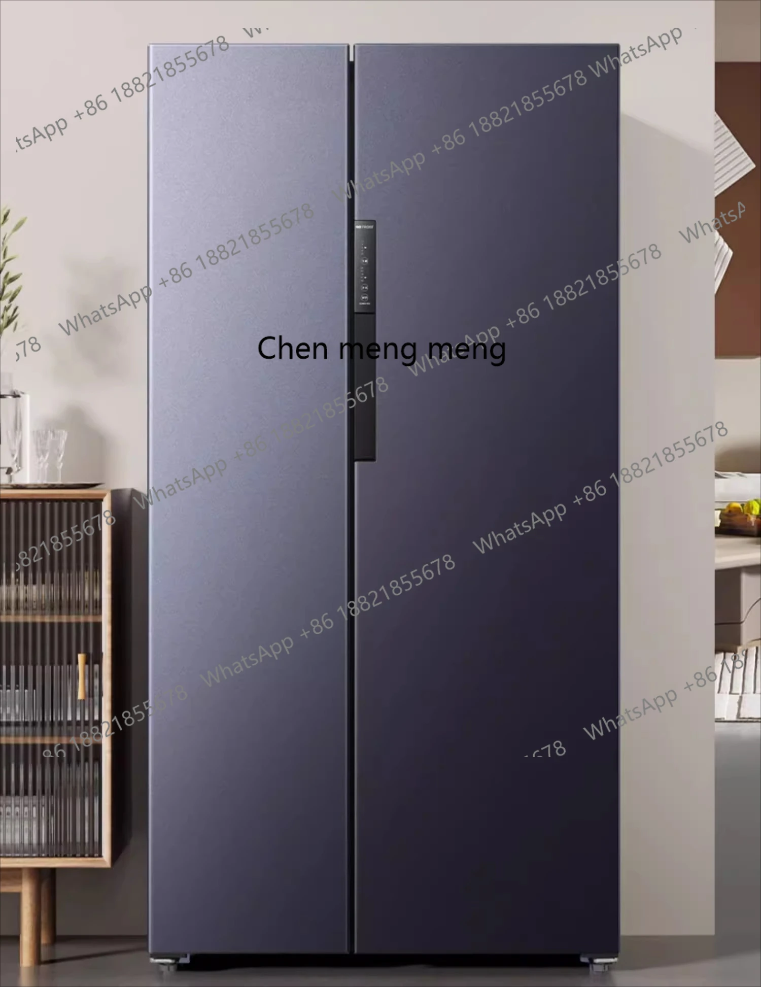 ثلاجة هايسنس جنبًا إلى جنب، سعة كبيرة، كفاءة طاقة من الدرجة الأولى، عاكس مزدوج، خالي من الصقيع، موفر للطاقة المنزلية #2