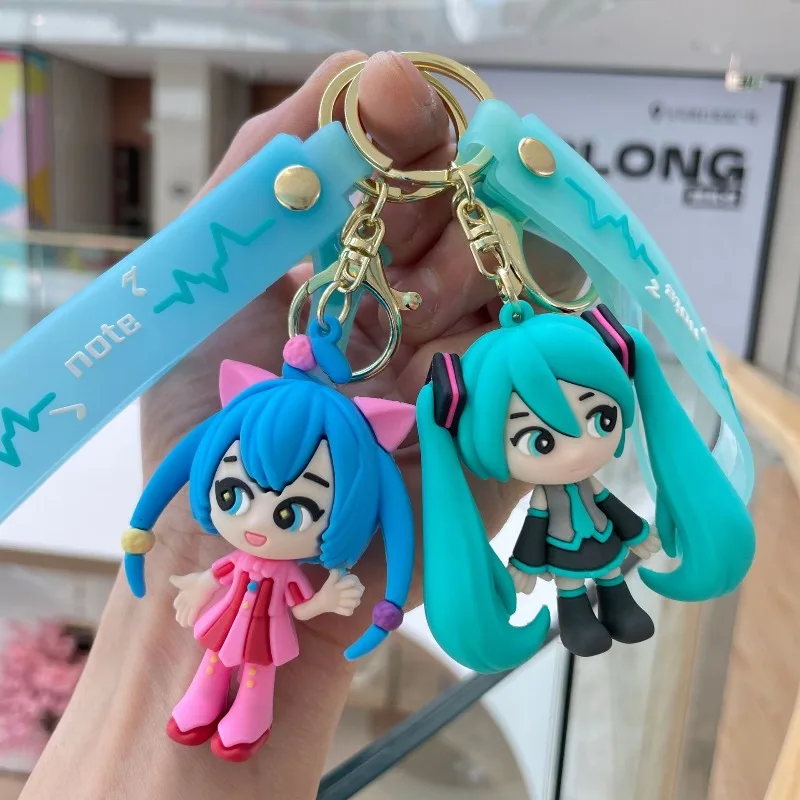 Hatsune Miku Keychain New Creative Cartoon and Cute Fashion Personalized High-Value Car Key Chain Student Backpack Pendant Gift view 5