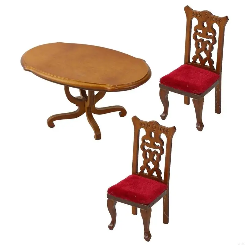 M89C vintage stoel voor Doll House Display Decoratief speelgoedfiguur Display doet alsof het spel