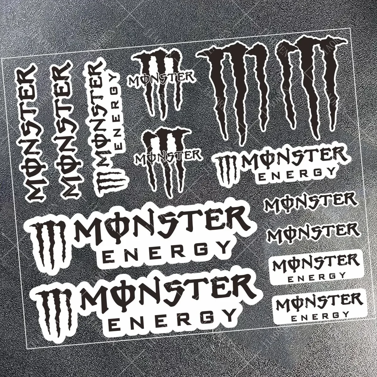 عاكس الوحش الطاقة ملصق شعار خزان وقود دراجة نارية خوذة الدراجة سيارة ملصق مائي عدة لياماها هوندا سوزوكي كاواساكي Ktm Bmw