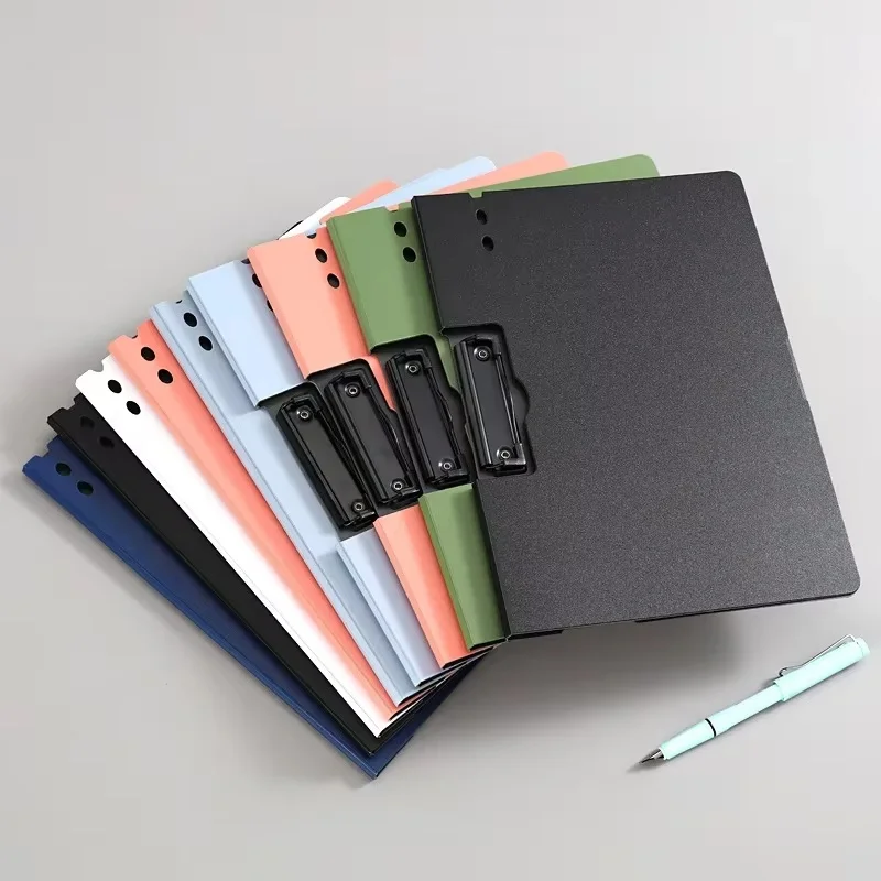 Carpeta de Archivos A4, Portapapeles Rígido con Cubierta, Herramienta de Almacenamiento de Papel para Exámenes, Clip para Notas, Organizador de Documentos, Material Escolar
