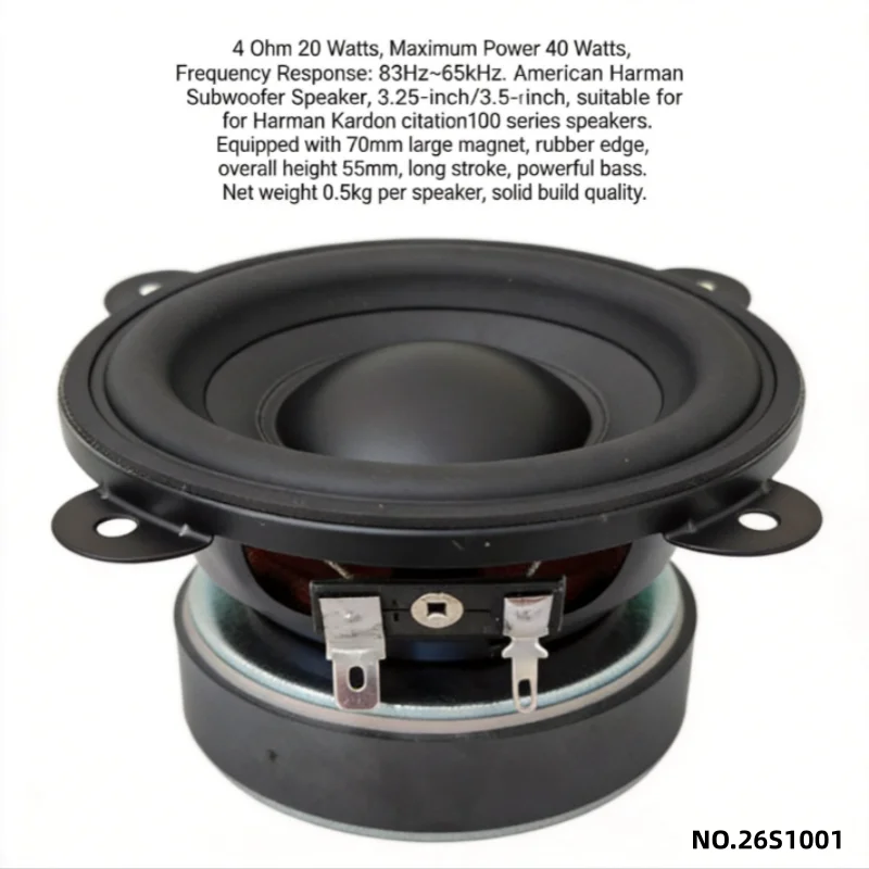 

Harman 3.25-inch subwoofer, original Harman Kardon Citation100 speaker, speaker, electronic accessories