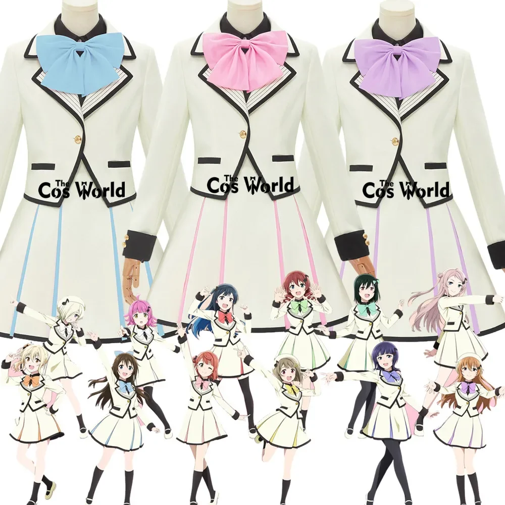 

Love Live Nijigasaki Future Parade Uehara Ayumu Nakasu Kasumi Osaka Shizuku Mifune Shioriko Outfits Anime Cosplay Costumes