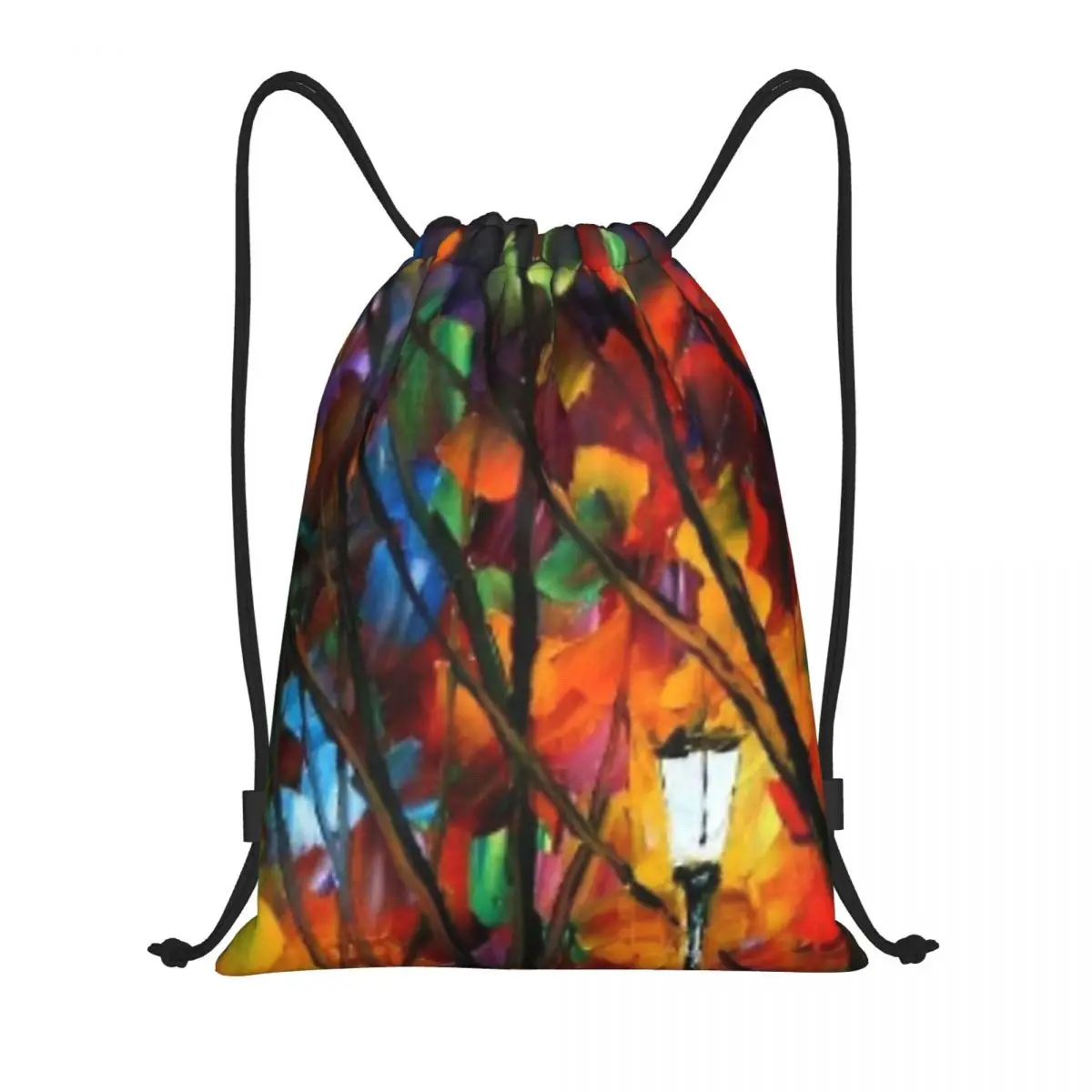 Leonid Afremov-mochila impermeable con nombre personalizado, mochila con cordón para deportes de natación y playa al aire libre, organizador de despedida de la ira, almacenamiento de gimnasio