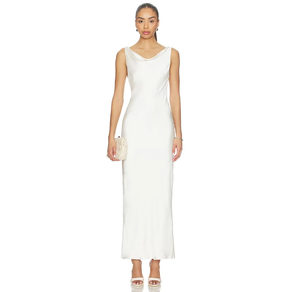 

Women's Formal Evening Gowns V Neck Backless Sleeveless Elegant Evening Dresses Party Gowns Luxury Slim Fit Cocktail Dresses