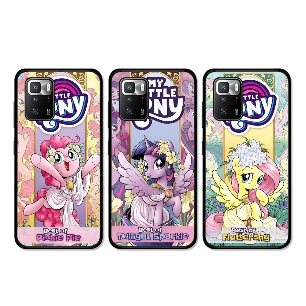 M-My Cartoon P-Pony L-Little Phone Case For Redmi 5 6 7 8 9 10 plus pro 6 7 8 9 A GO K20 K30 K40 pro plus F3 Fundas