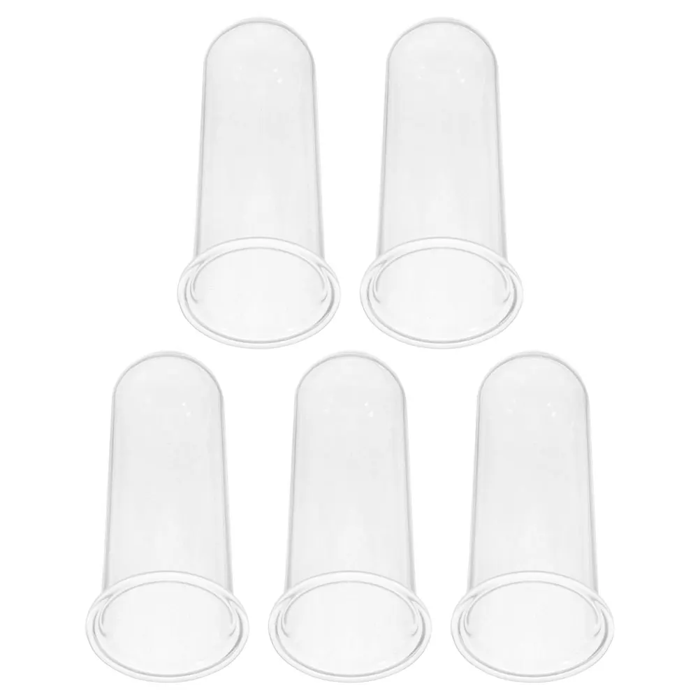 

5Pcs Transparent Glass Hydroponic Plant Vase Set Modern Test Tube Planter Indoor Balcony Garden Clear Propagation Tubes