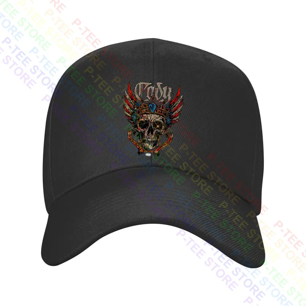 Aew Wrestling Cody Rhodes American Nightmare Skull P-51 Baseball Cap Snapback Caps Knitted Bucket Hat