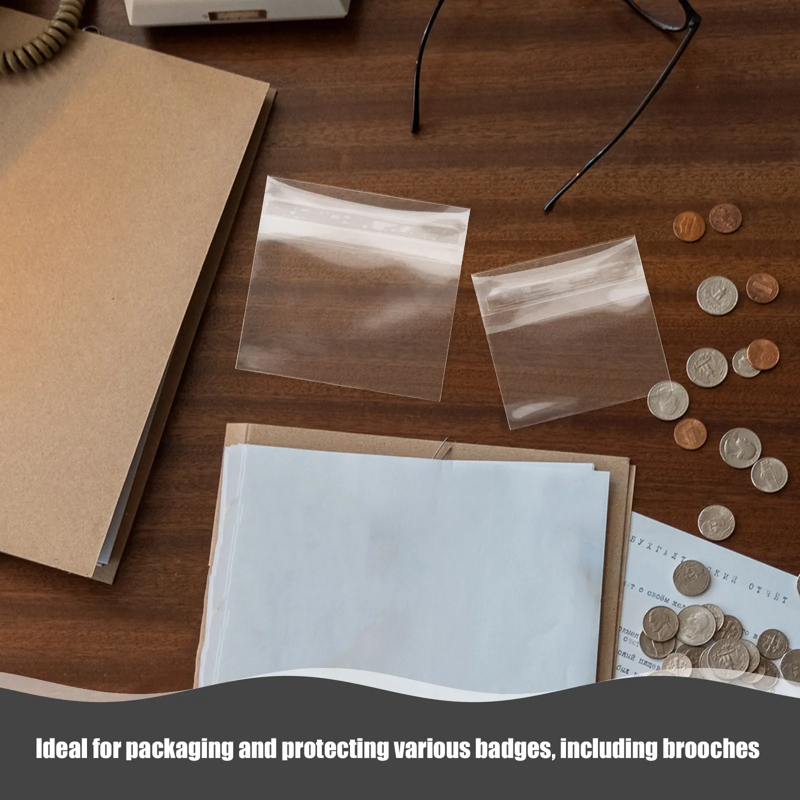 

80 прозрачных самоклеящихся чехлов для значков и брошей: надежная защита и решение для хранения ювелирных изделий