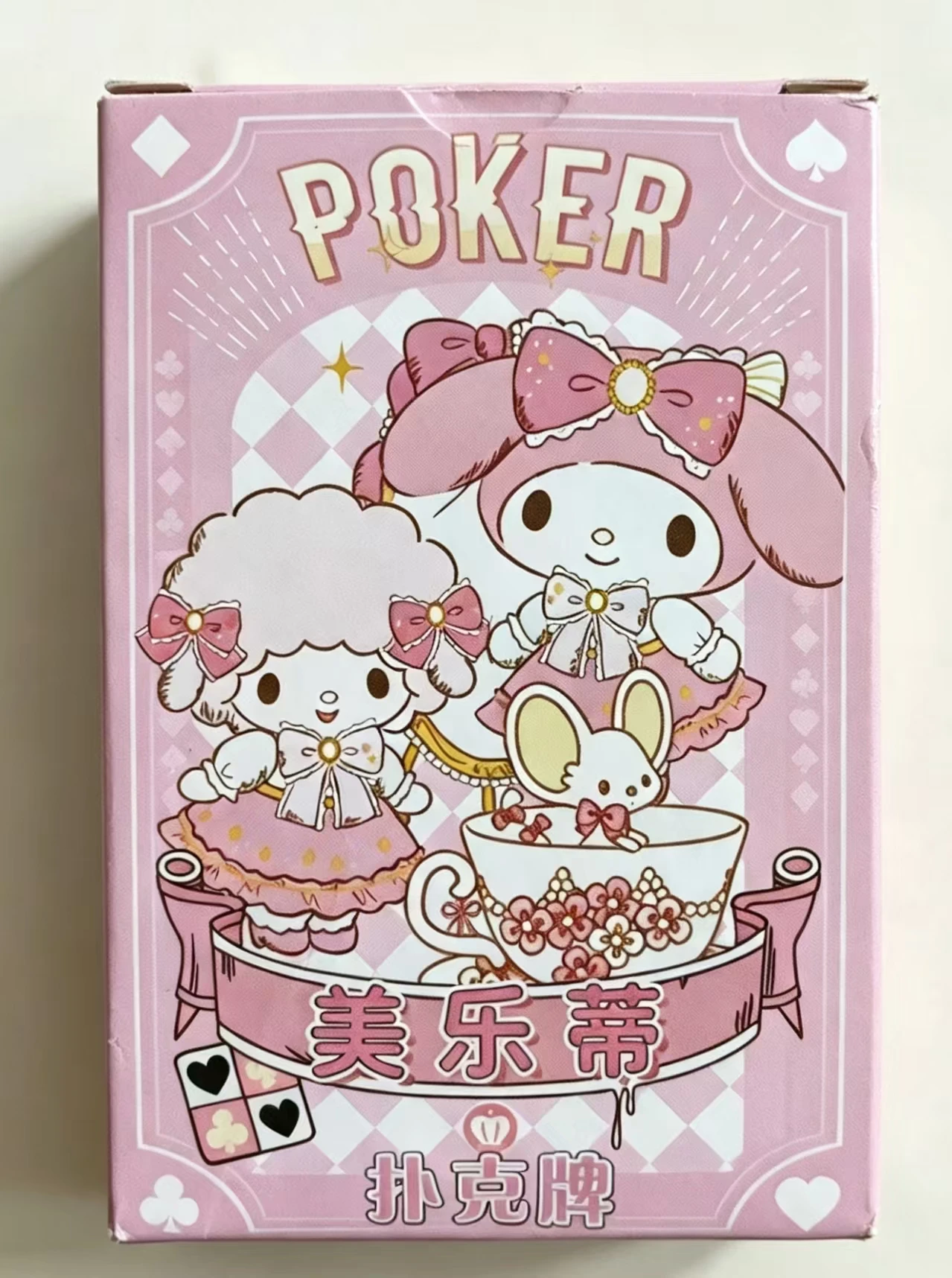 Sanrio Spielkarten Poker Brettspiele Niedliche Cartoon-Figuren Kuromi My Melody Cinnamoroll Pochacco Pompom Purin Hello Kitty Kinderspielzeug Kartenspiel – Detail 13