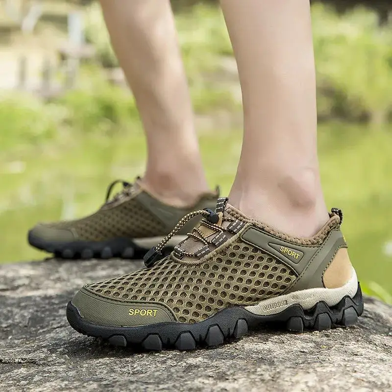 Gyalogtúra cipők férfiak Födémgerenda part kültéri Szandál Hegymászás trekking Edzőtrainieren edz felső minőségű kültéri snerkersfashion Alkalmi wading cipők