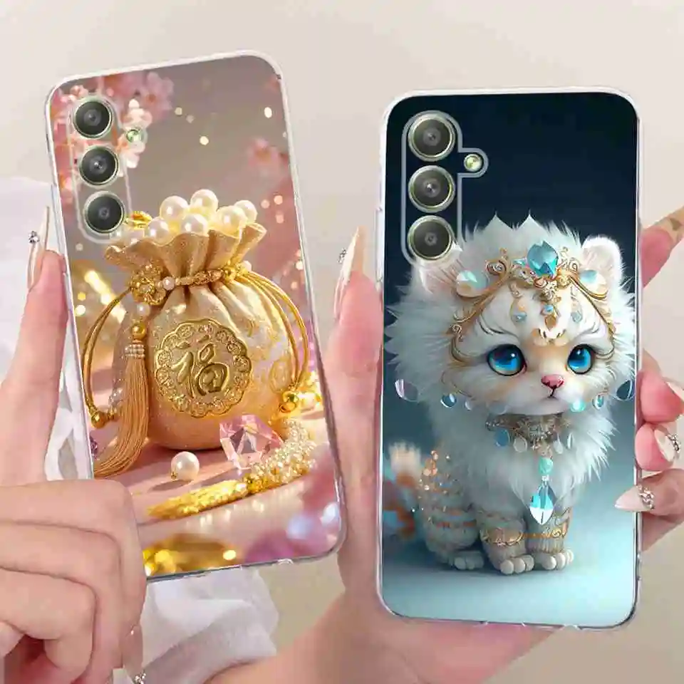 Funda transparente de TPU con diseño retro de dragón para Samsung Galaxy A54 5G A54 A546V A546U 3