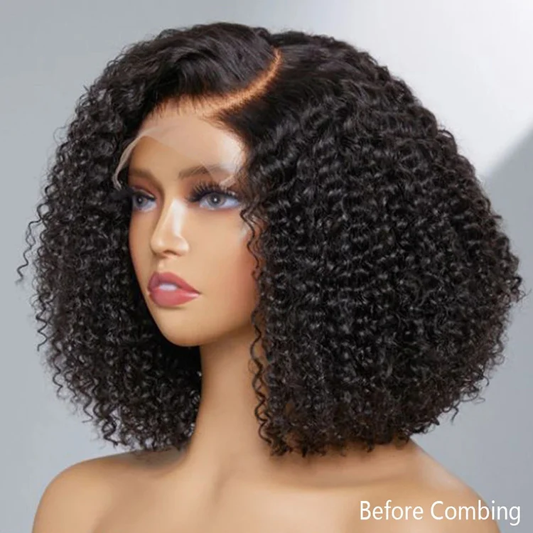 300 Density Hd Lace Wig Afro Kinky Curly Wig Afro Hair Wigs Transparent for Black Human Hair Mongolian Natural Lace Front Women