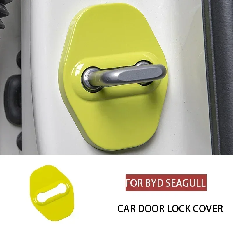 

For BYD Seagull Car Door Lock Cover Buckle Cover Rust-proof Protection Scratch Resistant Car Interior Decoration Accessories