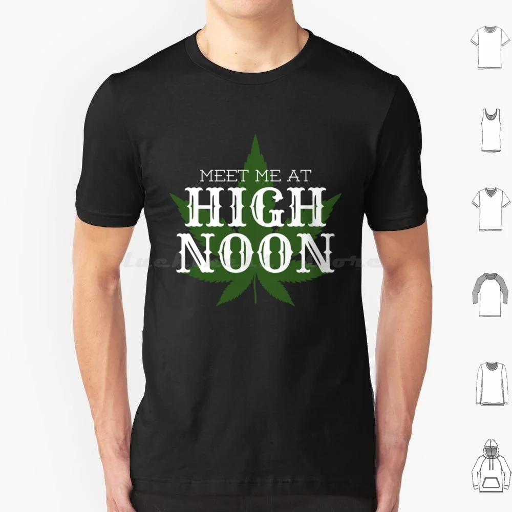High Noon Pot Leaf Crest T Shirt 6xl Cotton Cool Tee High Noon Cowboy Noon High Western Mccree Vodka Drinking Truly Party