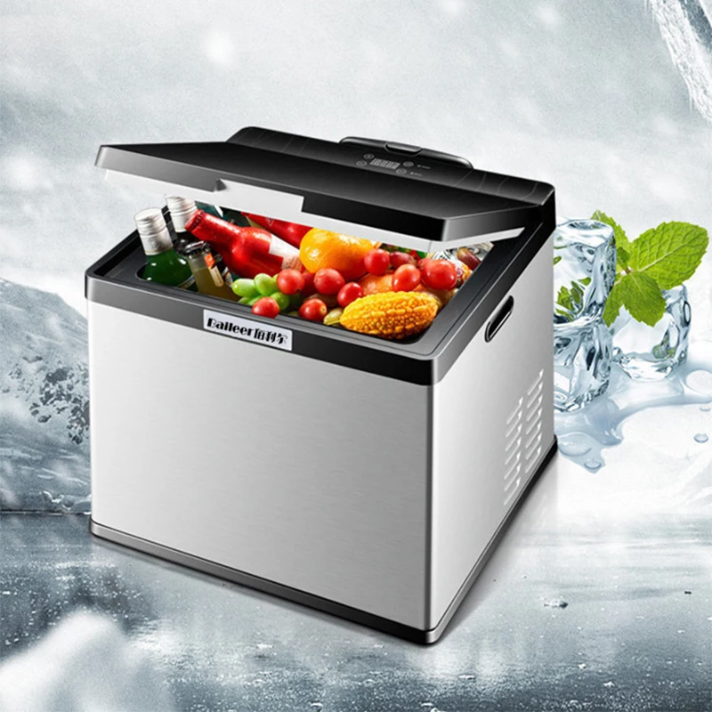 ثلاجة سيارة 18L تيار مستمر ضاغط التبريد 12 فولت/24 فولت تجميد وتبريد سيارة المنزل المزدوج الاستخدام ثلاجة صغيرة 40 واط