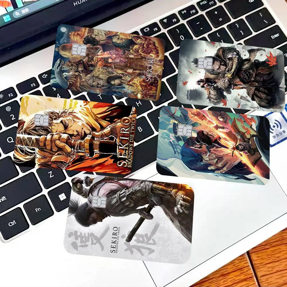 Game Sekiro Shadows Die Twice Credit Card Skin Stickers For VISA Bank Card Transportation Card Waterproof Sticker Anti-scratch