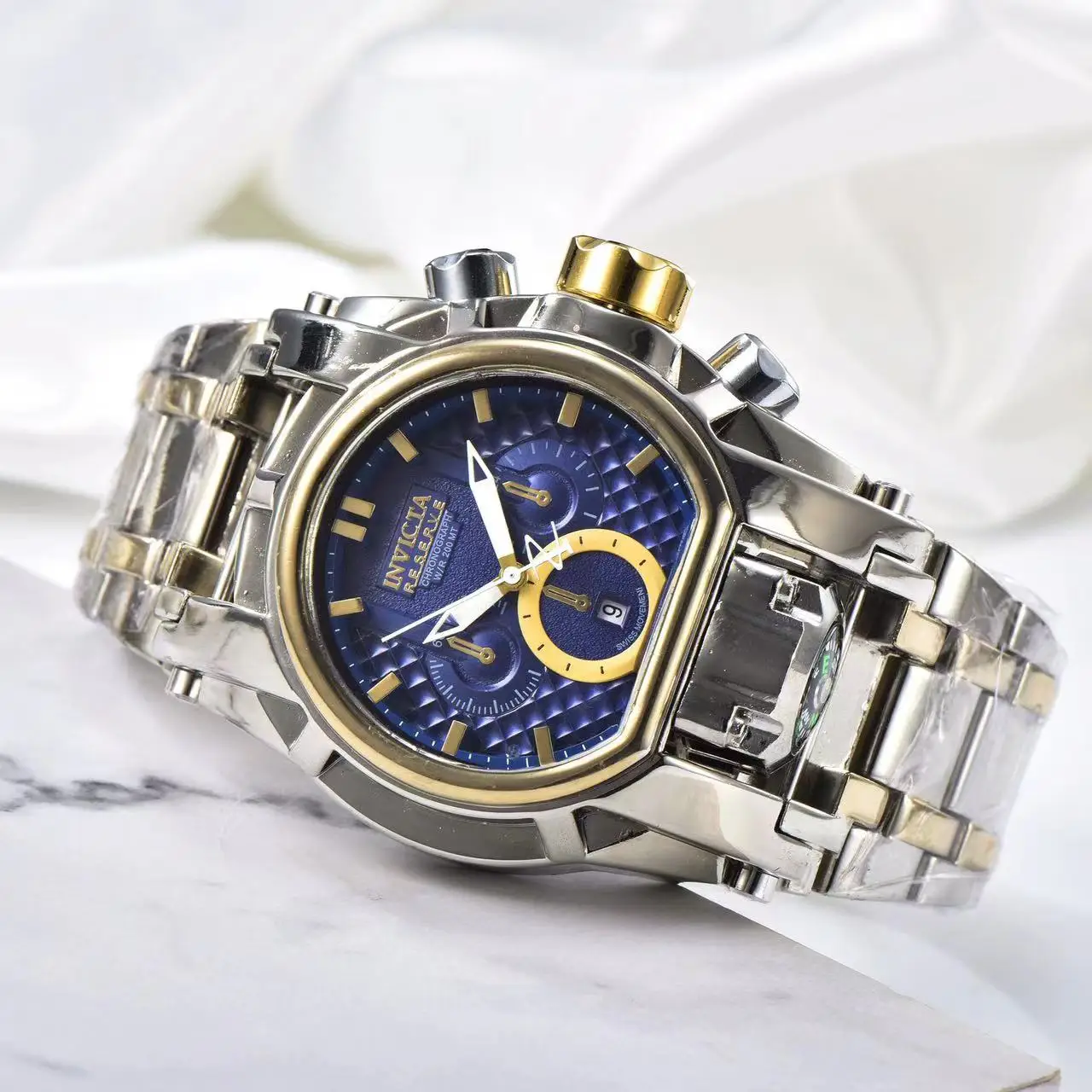 Manufacturers wholesale three-hand large dial men's popular chronograph quartz watch