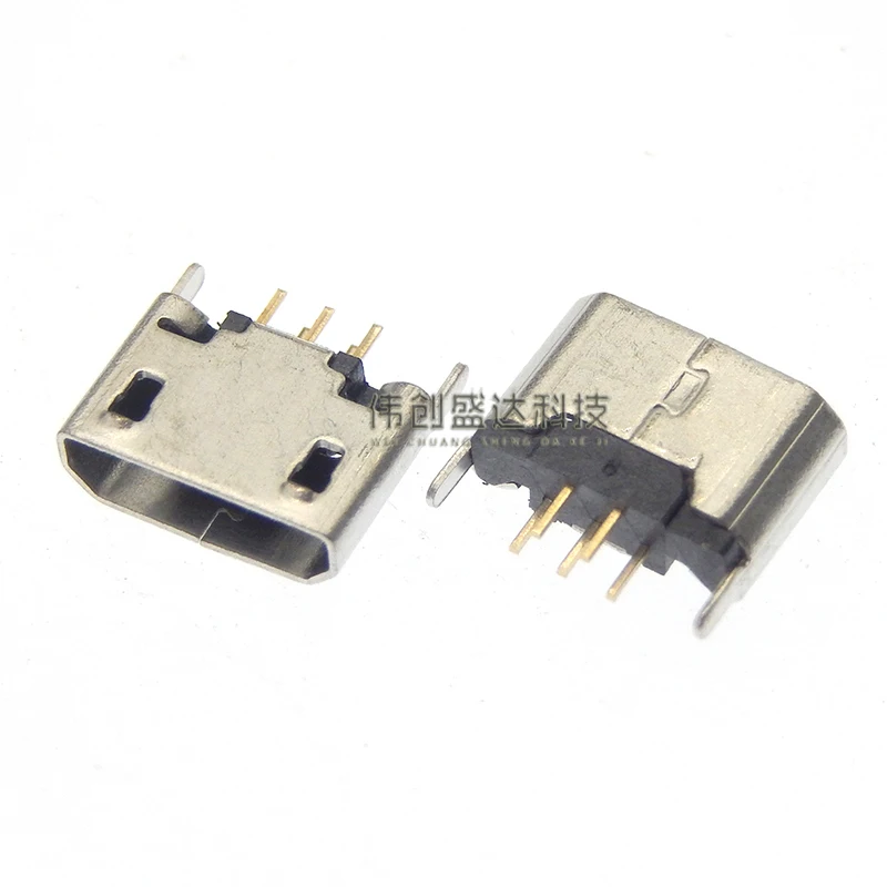 Pionowy MICRO mini USB 5-pinowy żeński gniazdo 180 stopni Port USB 5P w linii Port ładowania Pionowa wtyczka zasilania — zdjęcie 6