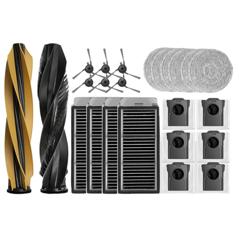 A39T-For Dreame X50 Ultra Complete/L40S Pro Ultra/X50 Master Robot Vacuum Replacement Parts-فرشاة جانبية رئيسية فلتر Hepa ممسحة Dus