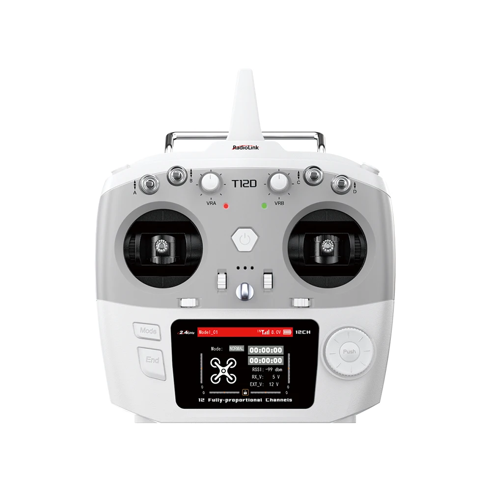 VoidFly RadioLink T12D RC Transmitter Multilanguage 12CH Multiple Receivers For Fixed-wing Aircraft Racing Drones Racing Boats