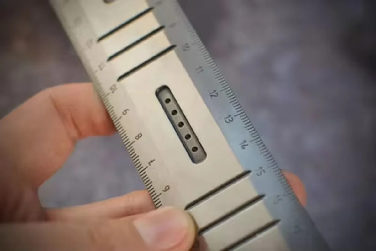 Moc's TC4 Titanium Alloy Ruler 20CM Range Student Stationery Ruler Measurement Tool Drawing Ruler