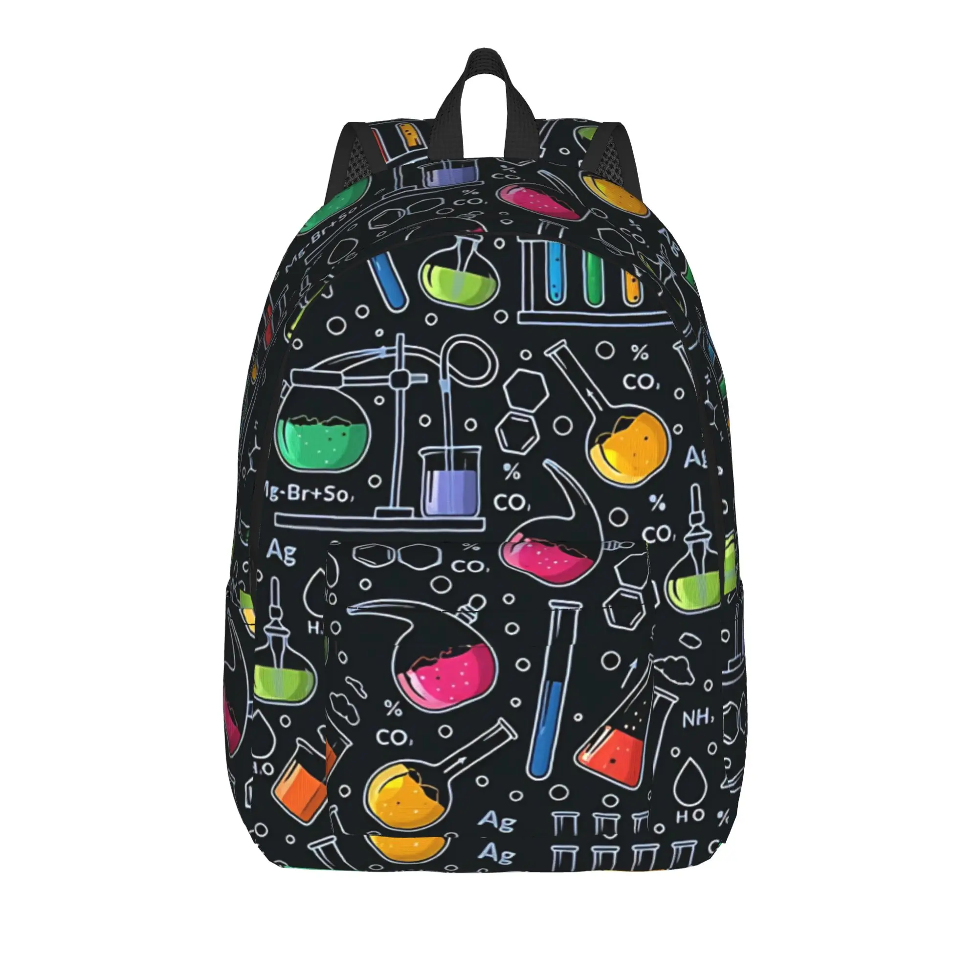 Chemistry Science Test Tubes Lab School Subject Backpack  Travel Backpacks Girl Aesthetic School Bags Custom Large Rucksack