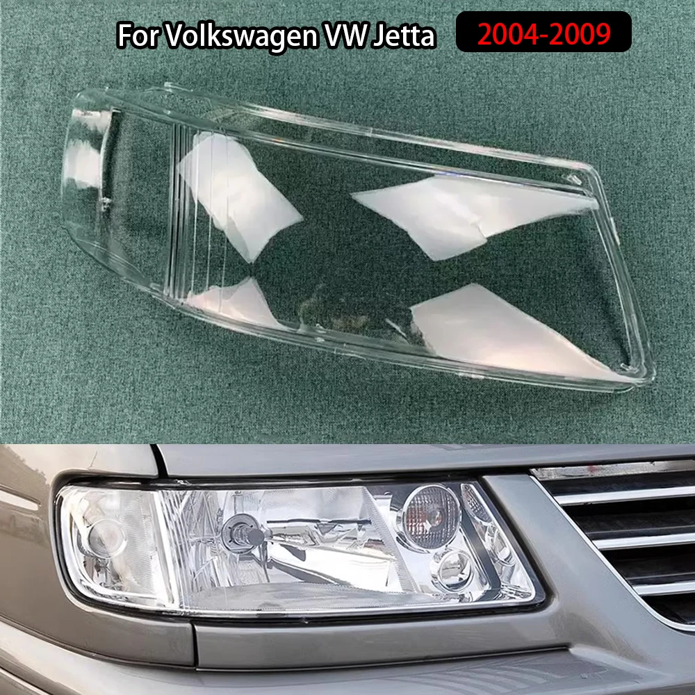 

For Volkswagen VW Jetta 2004-2009 Headlamp Lamp Shell Headlight Cover Transparent Lens Plexiglass Replace Original Lampshade