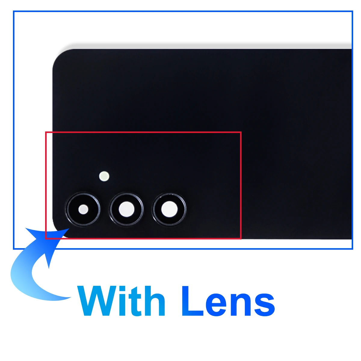 For Samsung A35 5G A556B Back Glass Battery Cover Rear Door Housing Panel Repair Parts with Camera Lens Frame image 3