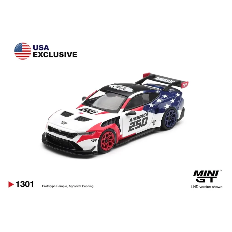 1:64 Diecast Car Model Chevrolet Corvette ZR1 Ford Mustang GTD
