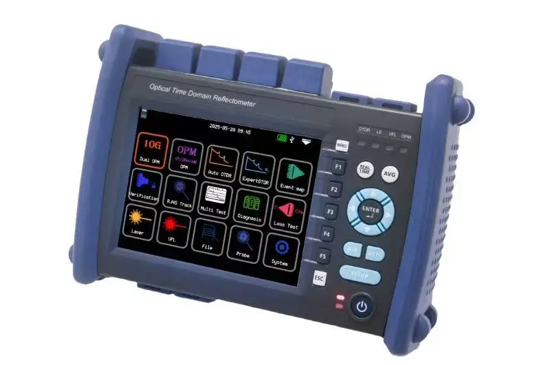 

JW3302T OTDR Optical Time Domain Reflectometer 1310/1550nm with VFL OLS OPM Event Map 32/30dB 5.6inch Colorful LCD Screen